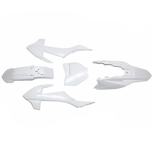 White Plastics Guard Fairing Fender Kit KTM65 Style 110cc Pit Pro Dirt Bike