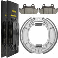 for Honda XL600V Transalp 1987 1988 89 90 Front Brake Pads & Rear Brake Shoes