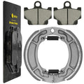 for Yamaha XV250 Route 66 1987 1988 1989 1990 Front & Rear Brake Pads & Shoes