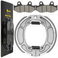 Front Brake Pads & Rear Brake Shoes for Honda Elite 110 NHX110 2010 2011