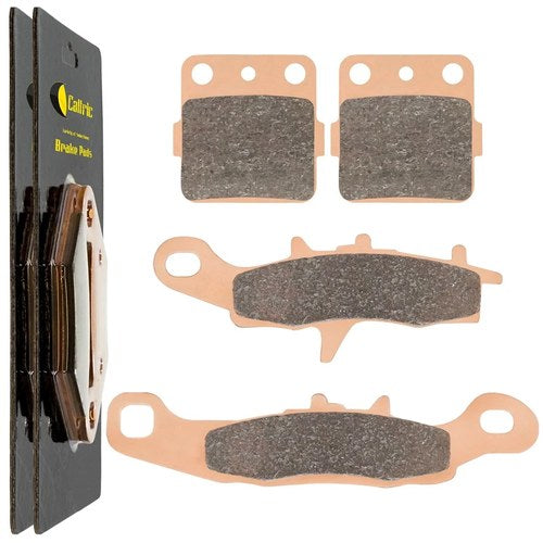 Caltric Front and Rear Brake Pads for Kawasaki KX85 Large Wheel 2001-2020