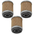Caltric Oil Filters for Yamaha XT350 1985-2000 Oil Filters 3-Pack