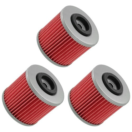 for Yamaha XVS1100 V-Star 1100 Custom 2000-2009 Oil Filter 3-Pack