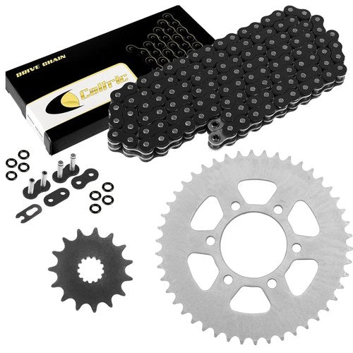 Black O-Ring Drive Chain & Sprockets Kit for Kawasaki KLE650 Versys 650 2007-16