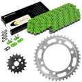 Green O-Ring Drive Chain & Sprockets for Kawasaki VN800 Vulcan 800 Drifter