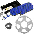 Blue O-Ring Drive Chain & Sprockets Kit for Suzuki GSX750F Katana 750 1998-06