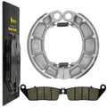 Front Brake Pads & Rear Brake Shoes for Honda VT600C Shadow 600 Vlx 1994-2003