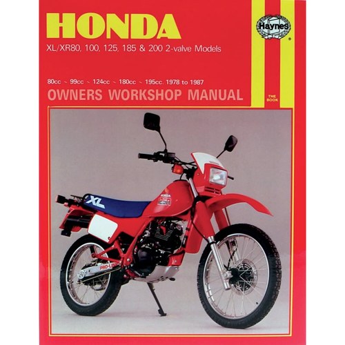 Haynes Repair Manual - Honda XL/XR with 80cc thru 200cc engines (78-87)