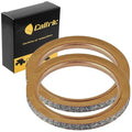 2 Exhaust Muffler Pipe Gaskets for Yamaha XT550 1982-1983 / XT600 1984-1995