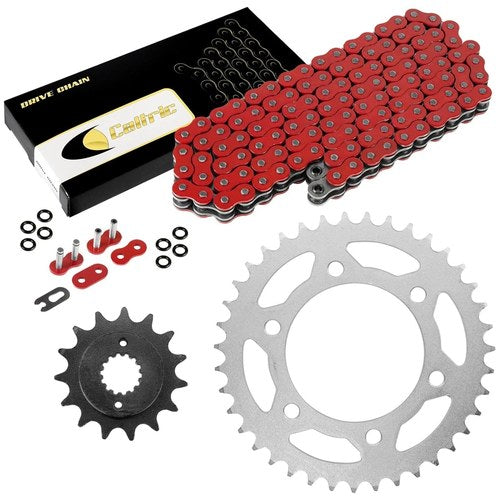 Red O-Ring Drive Chain & Sprocket Kit for Ducati 900 Monster 94-98 2000 2001