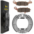 Front Brake Pads Rear Brake Shoes for Kawasaki Vulcan 800 Classic VN800B 1996-05