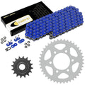 Blue O-Ring Drive Chain & Sprockets Kit for Kawasaki ZX-9R Ninja ZX900 2002 03