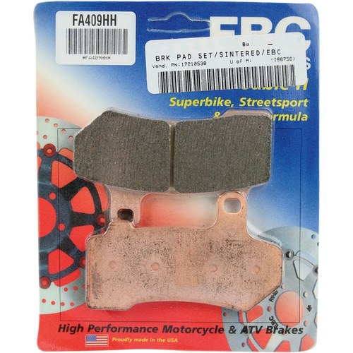 Ebc Double-H HH Sintered Superbike Brake Pads / One Pair (FA409HH)