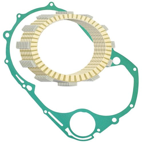 Clutch Friction Plates W/Gasket for Yamaha XVS1100 V-Star 1100 Custom 1999-2009