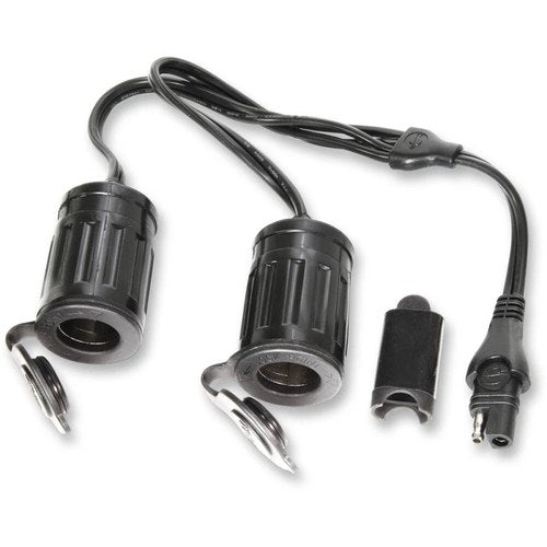 TecMate OptiMate Y-Splitter Cable, Sae to 2 x Auto Cigarette Lighter Socket O26