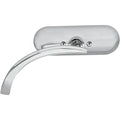 Arlen Ness - 13-406 - Micro Die-Cast Mini Oval Mirror, Left - Chrome