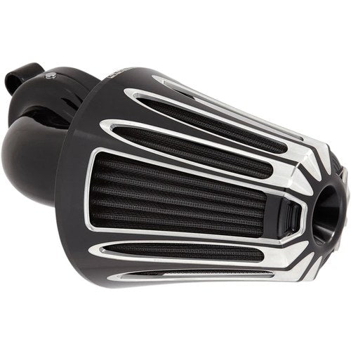 Arlen Ness - 81-014 - Monster Sucker Air Cleaner Kit, Deep Cut - Black