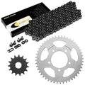 Black Drive Chain And Sprocket Kit for Suzuki GSX650F GSX650Fa 2008-2016