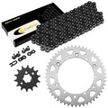 Non O-Ring Black Drive Chain and Sprocket Kit for Yamaha IT250 1981 1982
