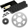 Black Drive Chain And Sprocket Kit for Yamaha XJ550 Maxim / XJ550R Seca 1981-83
