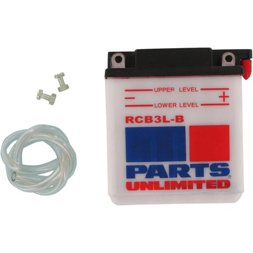 Parts Unlimited 12V Heavy-Duty Battery RCB3L-B (RCB3L-B)