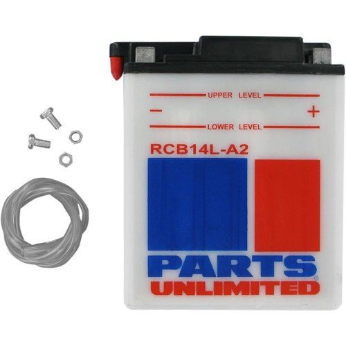 Parts Unlimited 12V Heavy-Duty Battery YB14L-A2 (RCB14L-A2)