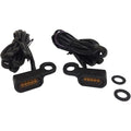 Drag Specialties LED Handlebar Marker Lights (Black w/ Amber Lens)