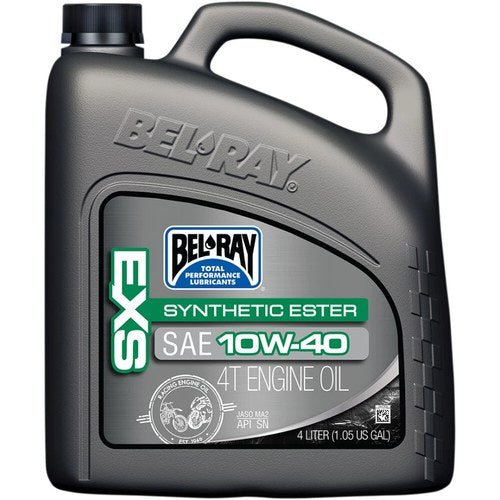 Bel-Ray Exs Full Synthetic Ester 4T Motor Oil | 10W-40 | 4 Liter | 99161-B4LW