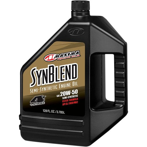 Maxima Racing Oil SynBlend Semi-Synthetic 4-Stroke Motor Oil | 20W-50 | 1 Gallon