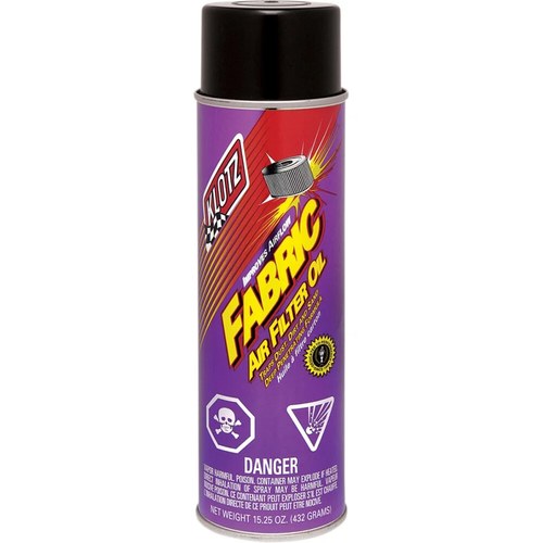 Klotz Oil Motorcycle/ATV/Kart/Automotive Aerosol Fabric Air Filter Oil, 15.25 oz