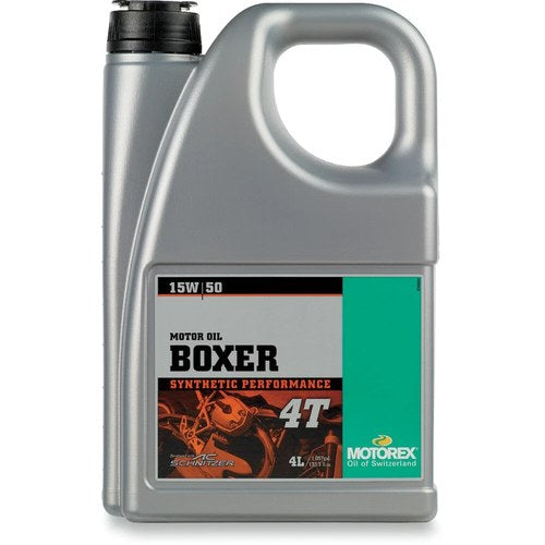 Motorex Boxer 4T Full Synthetic 4-Stroke Motor Oil | 15W-50 | 4 Liter | 102295