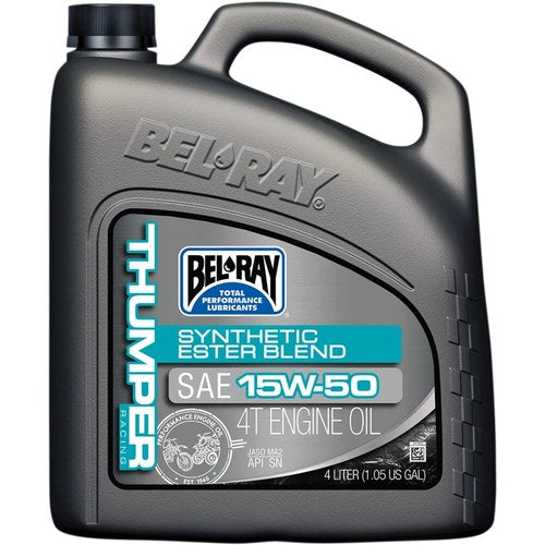 Bel-Ray Thumper Racing Synthetic Ester Blend 4T Motor Oil | 15W-50 | 4 Liter