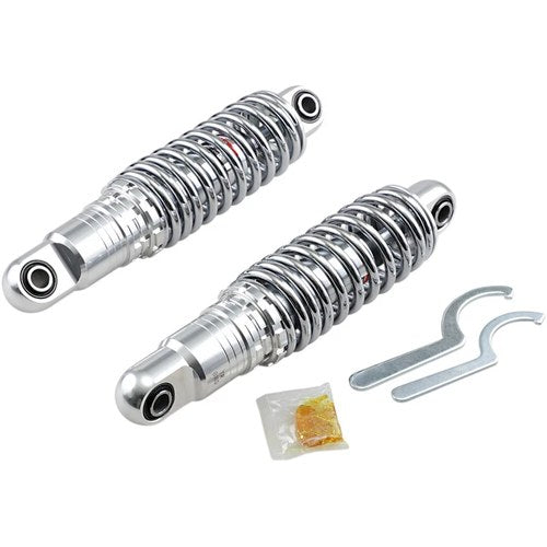 Drag Specialties Adjustable Heavy-Duty Shocks | Chrome | 11" | C160160H