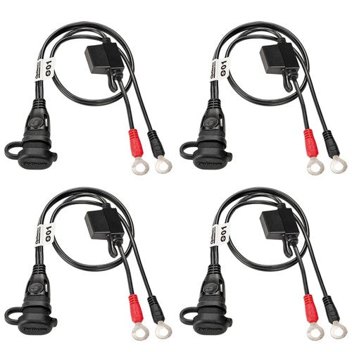 TecMate OptiMate Quick Connect Weatherproof Battery Cable w/15A Fuse 4 Pack O1X4