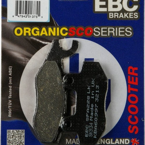 Ebc Sfa Organic Scooter Brake Pads / One Pair (SFA228)