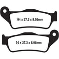 Ebc Organic OE Quality Replacement Brake Pads / One Pair (FA643)