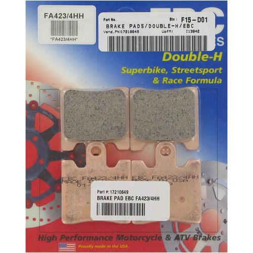 Ebc Double-H HH Sintered Superbike Brake Pads / One Pair (FA423/4HH)