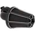 Arlen Ness - 81-013 - Monster Sucker Air Cleaner Kit, Beveled - Black