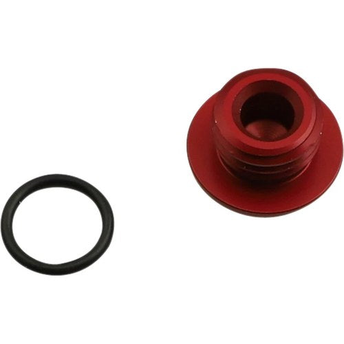 Works Connection Aluminum Oil Filler Plug (Red) 24-001