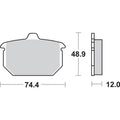 Sbs H.HF Ceramic Organic Motorcycle Brake Pads (549H.HF)