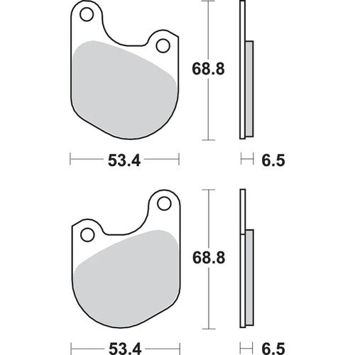Sbs H.HF Ceramic Organic Motorcycle Brake Pads (537H.HF)