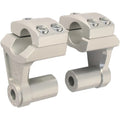Rox Speed FX - Deluxe 2" Pivoting Risers for 7/8" Handlebar (Silver) 3R-P2SSM