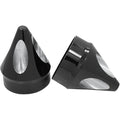 Avon Axle Nut Covers/Caps 1" (one pair) H-D Motorcycles (SPIKE Anodized Black)