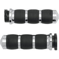 Avon Velvet Air Grips for H-D Motorcycles w/Cable Throttle (Chrome)