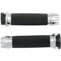 Avon Custom Contour Grips for H-D Motorcycles Cable Throttle (EXCALIBUR Chrome)