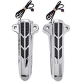 Ciro Forkini Lower Fork Leg Covers (Chrome w/ Amber LED Run/Turn Lights) 43001
