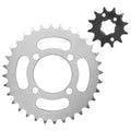 Front and Rear Sprockets Kit fits Yamaha Grizzly 125 YFM125G 2004 2005 2006-2012