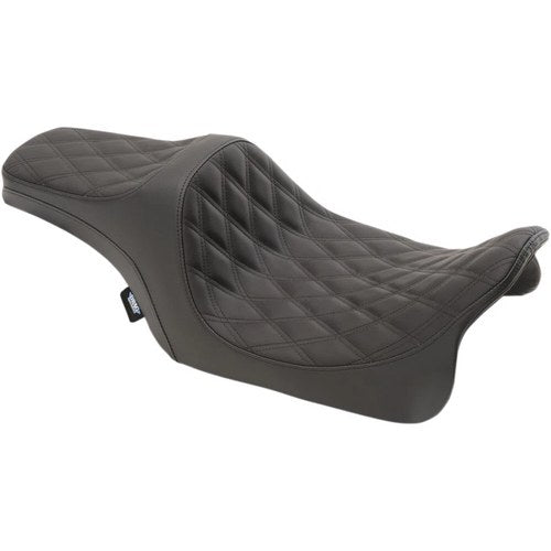 Drag Specialties Predator Iii Seat, Double Diamond, Vinyl, FL (Black) 0801-1114