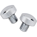 Drag Specialties Knurled Seat Bolt - Flst '86-'07 (Chrome) Pair | 74549-SC1