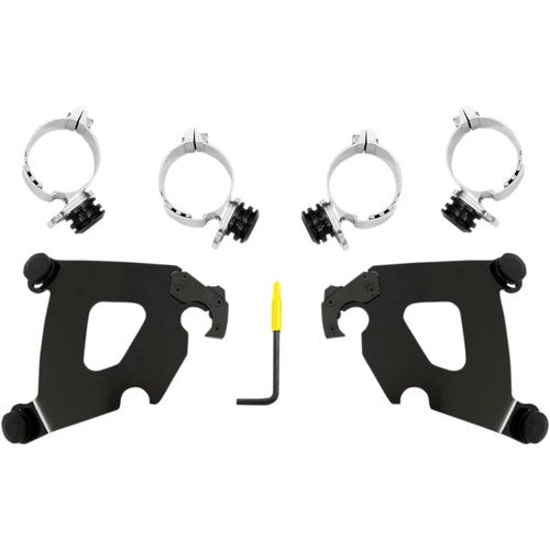 Memphis Shades Cafe Fairing Trigger-Lock Mount Kit - Fxlr (Black) MEB2034